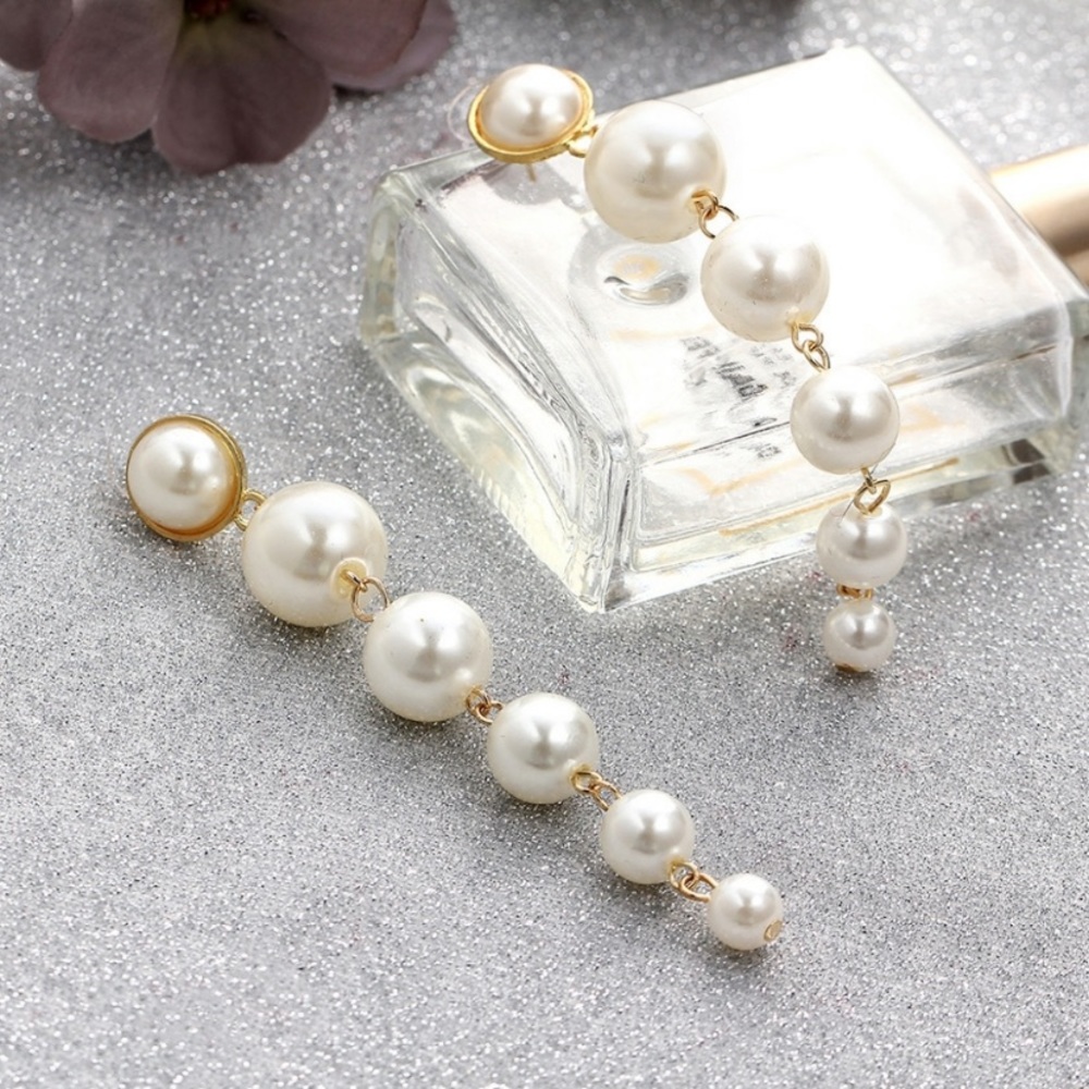 Lovely pearl drop earrings - Picture 4 of 6